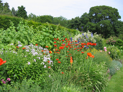 Gertrude Jekyll's Long border at Manor House, Upton Grey, Hampshire, UK