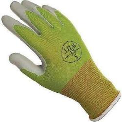 Nitrile gardening glove in green