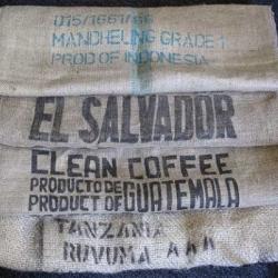 Coffee bean burlap sack