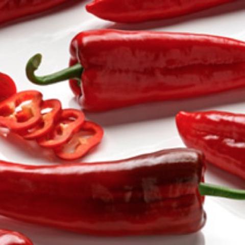 Capsicum Ramiro Red, long red sweet pepper