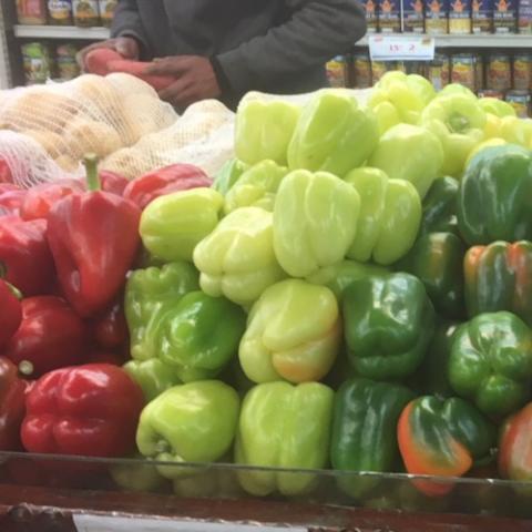 Flavorburst peppers, light yellow-green